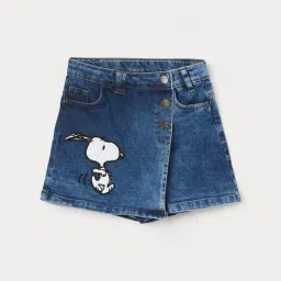 Fame Forever by Lifestyle Girls Mid Blue Skirt-image-7