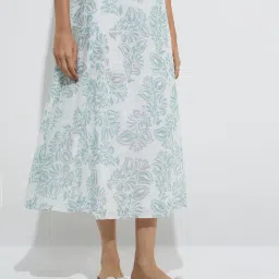 Bombay Paisley by Westside Sage Botanical Design Cotton Skirt-picture-17
