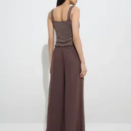 LOV by Westside Dark Taupe High-Rise Pants image 2