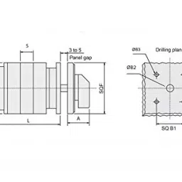 Salzer 6A 1P 2Way W/O Off Rotary Switch B13 61037SAB13TDYR image 3