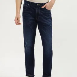 United Colors of Benetton Blue Cotton Blend Slim Jeans-picture-27