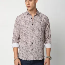 Vastrado Grey Relaxed Fit Printed Shirt-picture-23