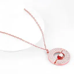 GIVA 925 Silver Rose Gold Custom I Love You Pendant with Link Chain-picture-47