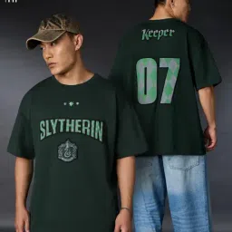 The Souled Store Green Cotton Graphic T-Shirt-picture-15