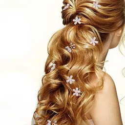 Axpro Women Set of 6 Mini Pearls Hair Accessory Set image 3