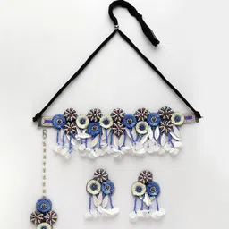 Moedbuille Silver-Plated Beaded & Sequins-Studded Jewellery Set image 3