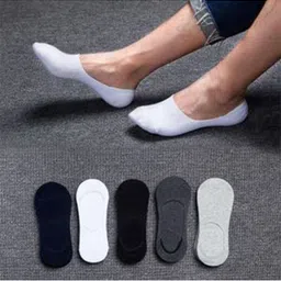 MJE Men Pack Of 5 Durability Shoe Liners Socks image 5