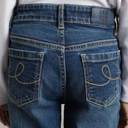 Ed-a-Mamma Boys Comfort Mildly Distressed Light Fade Stretchable Jeans image 4