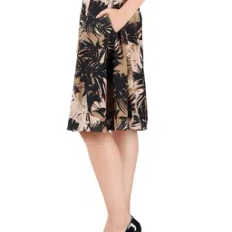 Miss Chase Multicolor Printed Below Knee Skirt image 3