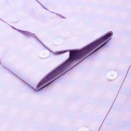 Louis Philippe Men Slim Fit Checked Formal Shirt image 5