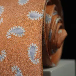 Tossido Men Woven Design Broad Tie image 2