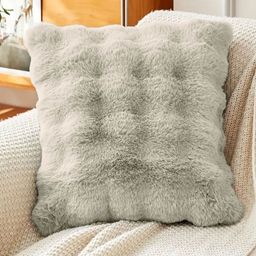 LUXEHOME INTERNATIONAL Taupe Square Cushion Covers-picture-42