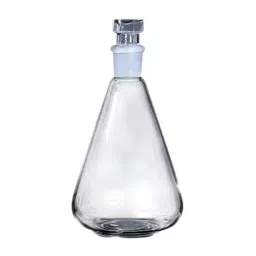 ABGIL Conical Flask Erlenmeyer with Interchangeable Joint & Stopper 10 ml Transparent Borosilicate Glass Joint Size B10, FC-T-323-01-picture-38
