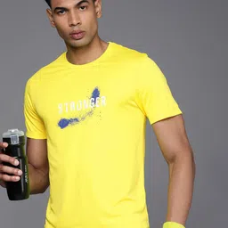 HRX by Hrithik Roshan Printed Rapid Dry Antimicrobial Finish Training T-shirt image 1