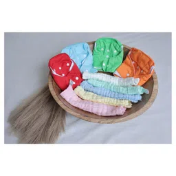 Ortis Free Size Quick Dry UltraThin Pads Leakage Proof Reusable Cloth Diaper And baby napkin Single Color (combo) Multicolor- Pack of 2-picture-15