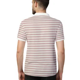 Blisstone Striped Cotton Polo Collar T-shirt image 2