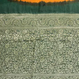 Bandhanivilla Tie and Dye Dyed Zari Silk Kanjeevaram Saree image 5