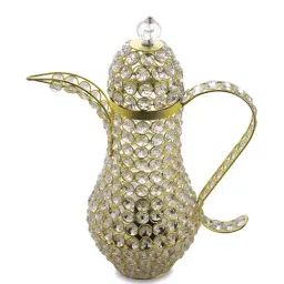 Homesake Silver Vintage Crystal Surahi Table Lamp (Bulb Included) - Set of 1 image 4