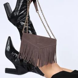 SASSORA TIARA Brown Leather Small Cross Body Bag-picture-43