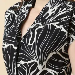 Allen Solly Black Regular Fit Printed Dress image 5