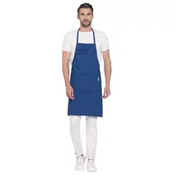 Uniformer Apron Blue Unisex Stylish Design Polycotton 2 Pockets for Chefs, Bakers & Home Cooks Use, (Pack of 2 Pcs) image 2