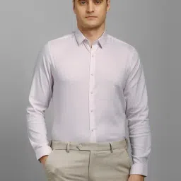 Louis Philippe Pink Slim Fit Texture Shirt-picture-20