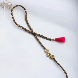 Fabindia Brown & Golden Thread Rakhi-image-32