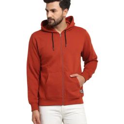 Club York Rust Regular Fit Full Sleeves Hoodie-picture-47