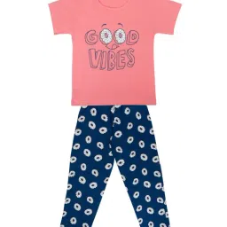 Todd N Teen Kids Printed Pink & Blue T-Shirt with Pyjamas-picture-17