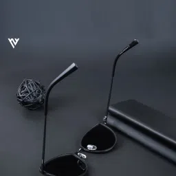 Voyage Black Cat Eye Polarised and UV Protected Lens Sunglasses for Women image 3