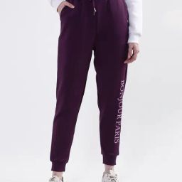 Elle Purple Regular Fit Mid Rise Sweat Pants-picture-10