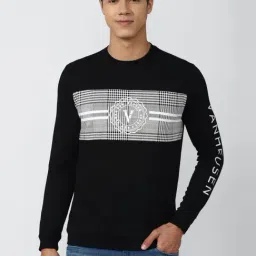 Van Heusen Sport Black Regular Fit Printed Sweatshirt-image-91