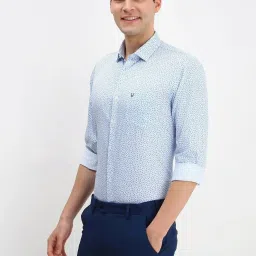Allen Solly Blue Slim Fit Printed Shirt image 3