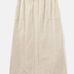 American Eagle Outfitters Beige A-line Skirt image 3