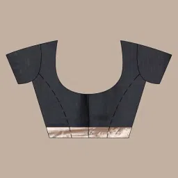 CHARUKRITI Black Silk Woven Saree image 5