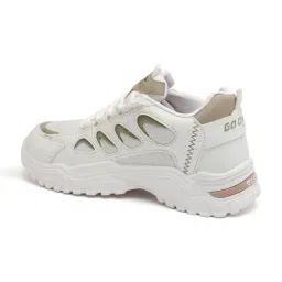 Asian FLORA-01 Women's FLORA-01 Off White Sneakers image 5