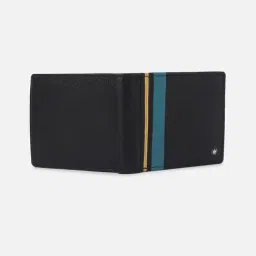 Louis Philippe Black Striped Wallet image 4
