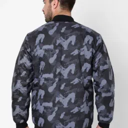 Spykar Black Full Sleeves Mandarin Collar Jacket image 2