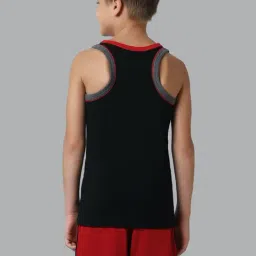 Van Heusen Regular Fit Quick Dry Contrast Trim Vest - Black image 2