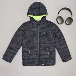 Pantaloons Junior Boys Jet Black Camouflage Full Sleeves Coats & Jackets-picture-28