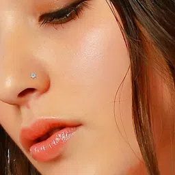 CANDERE A KALYAN JEWELLERS COMPANY Ava Women 18Kt Gold Diamond Studded Nose Pin - 0.29g-picture-41
