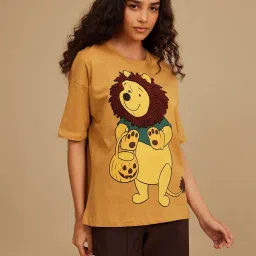 kazo Disney Winnie The Pooh T-Shirt With Terry Applique image 3