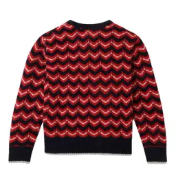 Elle Kids Multicolor Self Design Full Sleeves Sweater image 2