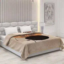 Monte Carlo Beige Polyester 600 GSM Winter Blanket image 3