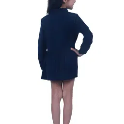 Creative Kid's Girls Navy Blue Cotton Dress image 2