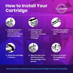 Dubam 119A / W2090A, W2091A, W2092A, W2093A Yellow Toner Cartridge for Use in HP Color Laser 150a 150nw, MFP 178nw, MFP 179fnw Printer image 4