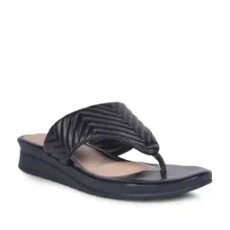 Bata Women's ZOE Navy Thong Wedges-image-48