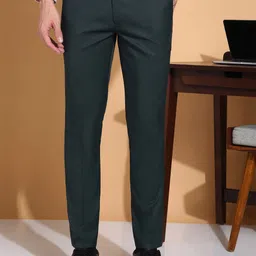 encore by INVICTUS Men Slim Fit Pleated Trousers-image-89