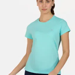 Skechers Blue Regular Fit Sports T-Shirt-image-21