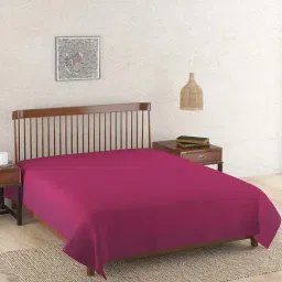 Fabindia Home Standalone Purple 74 TC Cotton Double Bed Cover-image-20